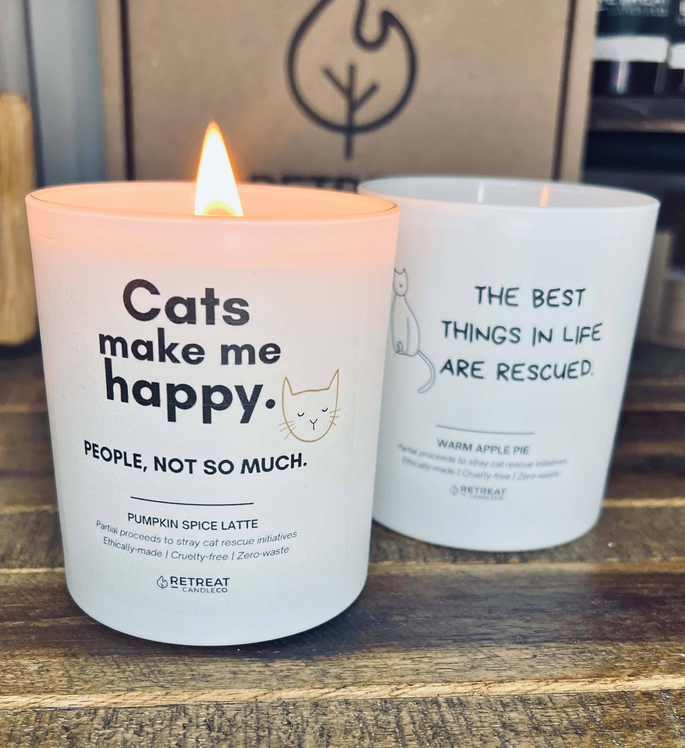 Cat Lovers Candle Stray Cat Rescue Retreat Candle Co
