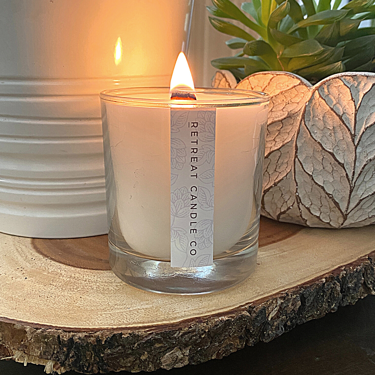 Fresh Linen Candle - #CandlesForACause - Partial proceeds of this candle gives back to kids mental health. Vegan. All-natural soy and coconut wax. Phthalate-free fragrances. Crackling wooden wick, and a seed paper bookmark to plant in your candle jar after. Feel good about what you buy. 