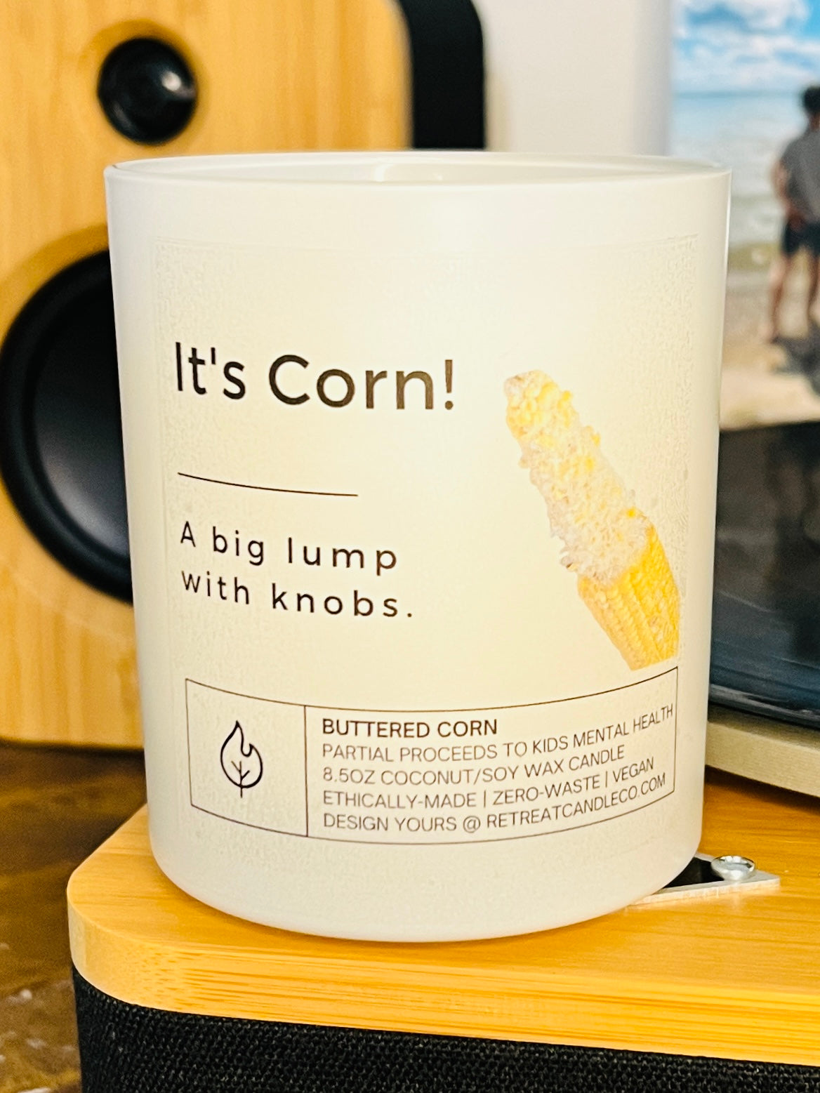 I Love Corn Candle