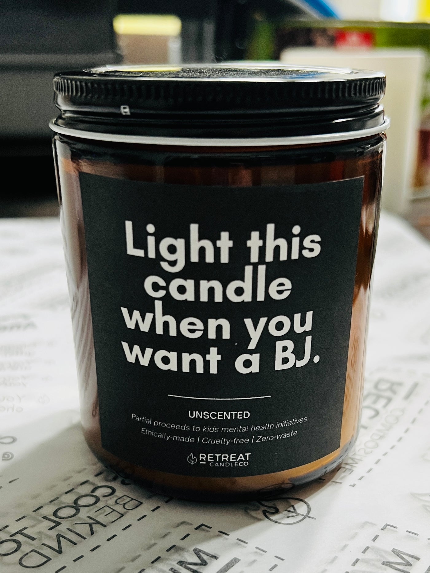 The BJ Candle