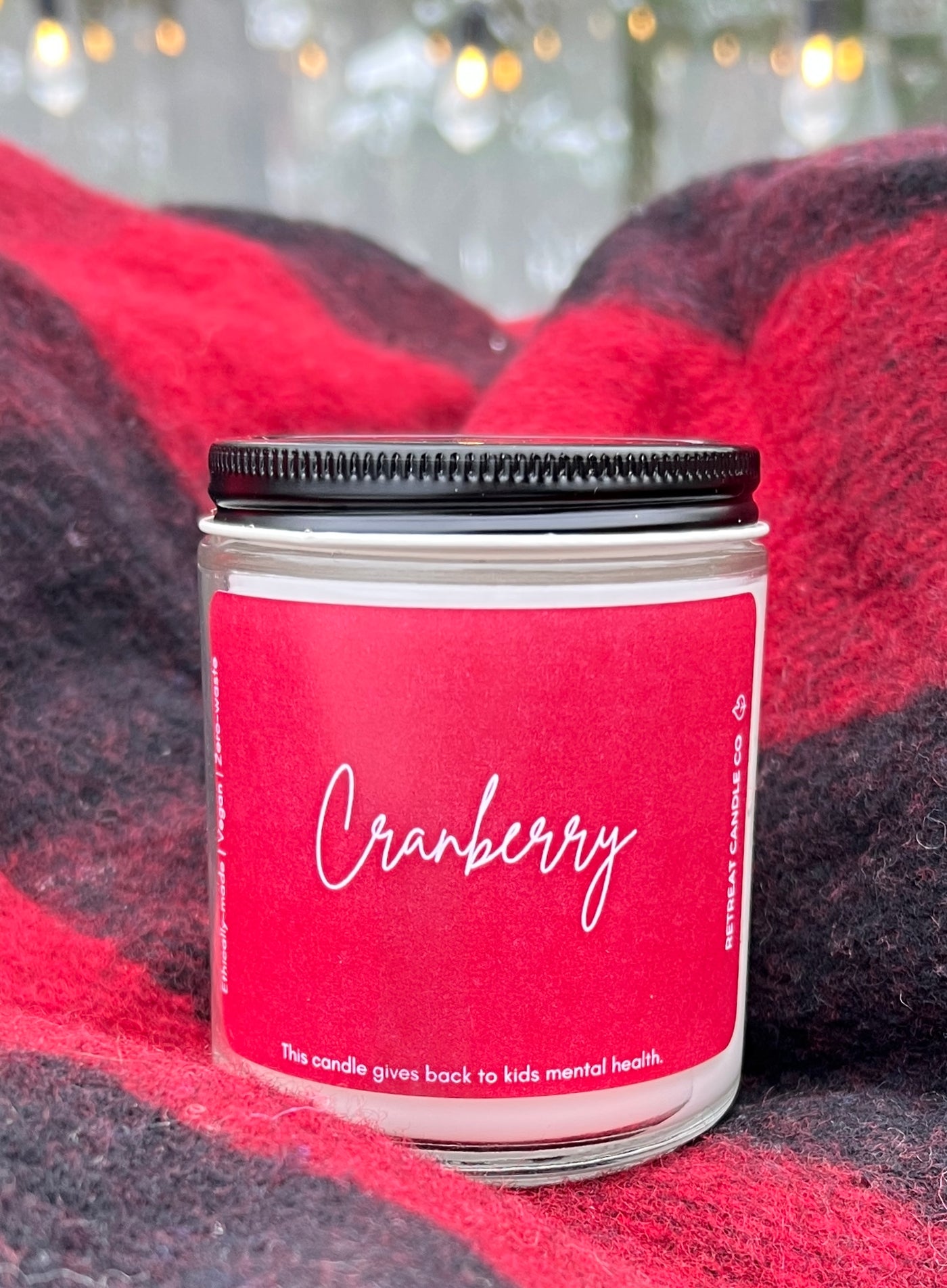 Cranberry Christmas Candle