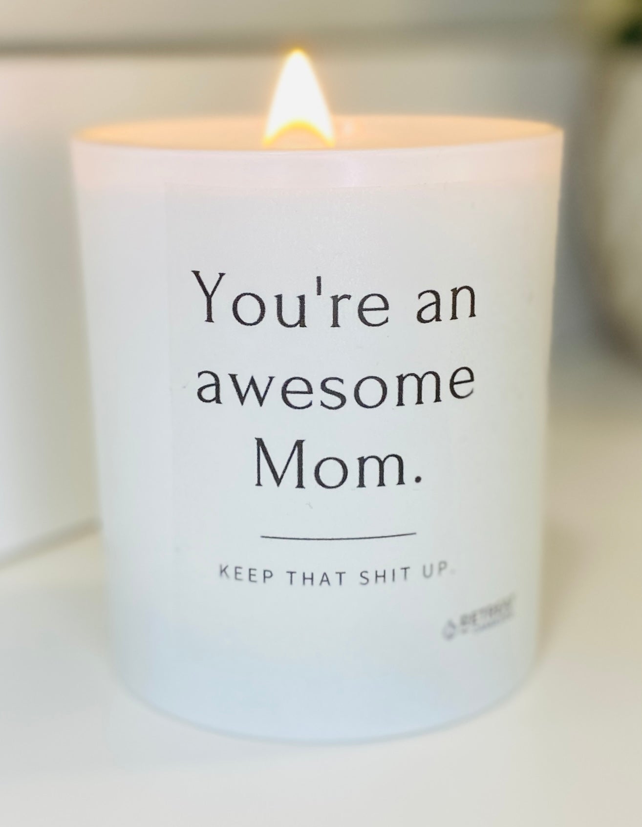 Mother's Day Candle - Awesome Mom