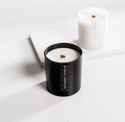 Sandalwood Candle - #CandlesForACause - Partial proceeds of this candle gives back to kids mental health. Vegan. All-natural soy and coconut wax. Phthalate-free fragrances. Crackling wooden wick, and a seed paper bookmark to plant in your candle jar after. Feel good about what you buy.